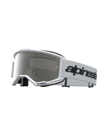 Brýle VISION 3 WORDMARK, ALPINESTARS (bílá/černá, zrcadlové stříbrné plexi) 2027