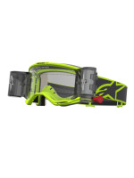Brýle VISION 5 RORA ROLL-OFF WIDE VISION, ALPINESTARS (žlutá fluo/černá, čiré plexi a roll-off systém) 2027