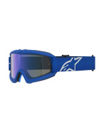 Brýle VISION YOUTH VESTA, ALPINESTARS, dětské (modrá/bílá, zrcadlové modré plexi) 2027