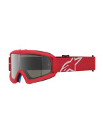 Brýle VISION YOUTH VESTA, ALPINESTARS, dětské (červená fluo/chrom, zrcadlové stříbrné plexi) 2027