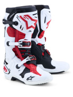 Boty TECH 10, ALPINESTARS (bílá/černá/červená) 2027