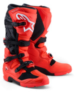 Boty TECH 7 ENDURO, ALPINESTARS (červená fluo/černá) 2027