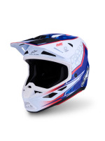 Přilba S-M7 BLASTER, ALPINESTARS (bílá/modrá/červená) 2027