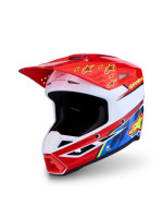 Přilba S-M3 FALCON, ALPINESTARS (červená fluo/bílá/žlutá fluo) 2027