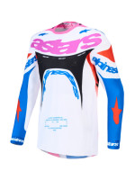 Dres SUPERTECH DYNA, ALPINESTARS (bílá/modrá/žlutá/černá/fialová) 2027