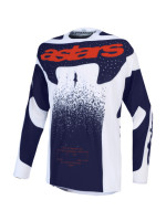 Dres TECHSTAR SWAN, ALPINESTARS (světle šedá/tmavě šedá/červená fluo) 2027
