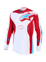 Dres RACER HUNT, ALPINESTARS (bílá/červená/modrá) 2027