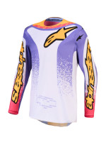 Dres FLUID DRAG, ALPINESTARS (světle šedá/fialová/zlatá) 2027