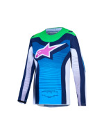 Dres SUPERTECH MAVEN YOUTH, ALPINESTARS, dětské (bílá/modrá/fialová/zelená fluo) 2027