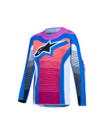 Dres SUPERTECH MAVEN YOUTH, ALPINESTARS, dětské (bílá/modrá/gradient/fialová) 2027