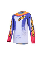 Dres FLUID DRAG YOUTH, ALPINESTARS, dětské (světle šedá/fialová/zlatá) 2027