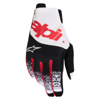 Rukavice TECHSTAR, ALPINESTARS (černá/bílá/červená fluo) 2027
