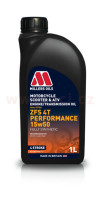 MILLERS OILS plně syntetický olej pro 4-takt. motory motocyklů Motorsport ZFS 4T Performance 15w50 1l