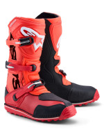 Boty TECH TRIAL, ALPINESTARS (červená fluo/černá/červená) 2027
