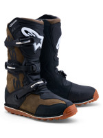 Boty TECH TRIAL, ALPINESTARS (hnědá černá/černá/hnědá podrážka) 2027