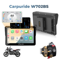 Carpuride W702BS for BMW – Apple CarPlay / Android Auto – 7" zrcadlení telefonu s ovládáním z řídítek