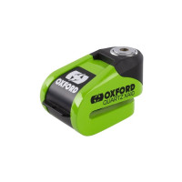 Zámek kotoučové brzdy Quartz Alarm XA10 - Limitovaná edice, OXFORD (integrovaný alarm, zelený, průměr čepu 10 mm)