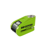 Zámek kotoučové brzdy Alpha Alarm XA14 - Limitovaná edice, OXFORD (integrovaný alarm, zelený, průměr čepu 14 mm)