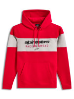 Mikina CUBIC HOODIE, ALPINESTARS (červená/šedá)