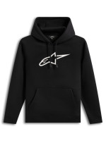 Mikina AGELESS HOODIE 3, ALPINESTARS (černá/bílá)