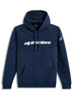 Mikina RACE WORDMARK HOODIE, ALPINESTARS (modrá/bílá)