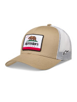 Kšiltovka CALI 2.0 HAT, ALPINESTARS (khaki/bílá)