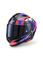 Přilba S-R7 LUMEN, ALPINESTARS (černá/fialová/červená fluo/bílá) 2026