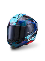 Přilba S-R7 KINETIS, ALPINESTARS (černá/modrá/růžová fluo/bílá) 2026
