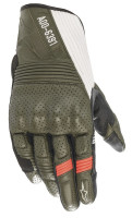 Rukavice KEI kolekce DIESEL JEANS, ALPINESTARS (zelená/černá/červená/bílá)