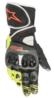 Rukavice GP PLUS R 2, ALPINESTARS (šedá/černá/žlutá fluo/červená fluo/bílá)