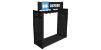 Stojan na oblečení, řetězové zámky s příčnými tyčemi řady Premium Advanced, OXFORD (ŠxVxHL = 1240x1270x460 mm)