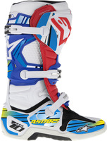 Sada polepů pro boty TECH 10 model 2014 až 2018, ALPINESTARS (modrá/světle modrá/žlutá)
