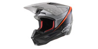 Přilba S-M5 RAYON, ALPINESTARS (černá/bílá/oranžová fluo/matná)