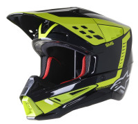Přilba S-M5 BEAM, ALPINESTARS (černá antracit/žlutá fluo lesklá)