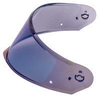 Plexi pro přilby Modulo 2.0/2.1 s přípravou pro Pinlock, CASSIDA (modré chromové)