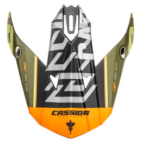 Kšilt pro přilby Cross Cup Sonic, CASSIDA (zelená matná/oranžová)