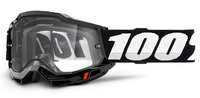 ACCURI 2, 100% Enduro Moto brýle černé, čiré Dual plexi