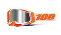 RACECRAFT 2, 100% brýle ORANGE, stříbrné plexi