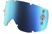 Plexi HUSTLE/TYRANT/SPLIT MX SGL WORKS, SCOTT (modrý chrom, antifog)