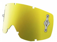 Plexi HUSTLE/TYRANT/SPLIT MX SGL WORKS, SCOTT (žlutý chrom, antifog)