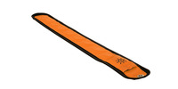 Reflexní pásek Bright Halo se světlem z optických vláken, OXFORD (oranžová fluo, rozměry D x Š = 353 x 45 mm)