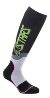 Ponožky MX PLUS-2, ALPINESTARS, dětské (černá/zelená neon/růžová fluo) 2023