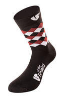Ponožky ROMBI, UNDERSHIELD (černá/červená/bílá)