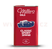 MILLERS OILS Classic Sport Pistoneeze 20W60, motorový polosyntetický, olej (v plechovém retro obalu) 1 l