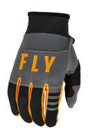Rukavice F-16, FLY RACING - USA 2023 (šedá/černá/oranžová)