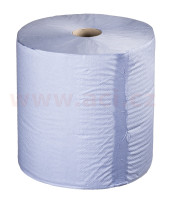 Průmyslová dvouvrstvá utěrka modrá - šíře 28 cm, délka 190 m (1 ks)