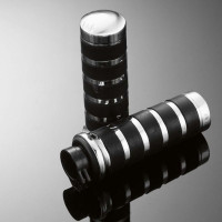 Gripy 25mm Highway Hawk COMFORT s uchycením lanek, černá/chrom (2ks)