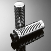 Gripy 25mm Highway Hawk CLASSIC s uchycením lanek, chrom/černá (2ks)