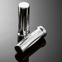 Gripy 25mm Highway Hawk BILLET s uchycením lanek, leštěný chrom (2ks)