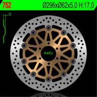 BRZDOVÝ KOTOUČ NG752, PŘEDNÍ, HONDA XL1000V '99-'07, VFR800 '98-'02, F6C '97-'03, F4 '99-'00 (296x62x5)
